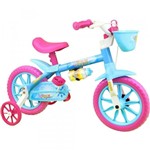 Ficha técnica e caractérísticas do produto Bicicleta Infantil Nathor Feminina Acqua Aro 12 Azul/Rosa