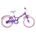 Ficha técnica e caractérísticas do produto Bicicleta Infantil Tito My Bike Aro 20 com Cesto Roxa