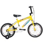 Ficha técnica e caractérísticas do produto Bicicleta Infantil Top Lip Cross Aro 16 Amarela - Mormaii