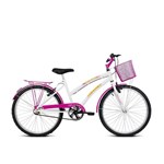 Ficha técnica e caractérísticas do produto Bicicleta Juvenil Aro 24 Verden Bikes Breeze - Branca e Pink