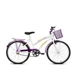 Ficha técnica e caractérísticas do produto Bicicleta Juvenil Aro 24 Verden Bikes Breeze - Branca e Violeta