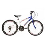 Ficha técnica e caractérísticas do produto Bicicleta Juvenil Axess Aro 24 Quadro Rebaixado Azul/Branco - Track Bikes - Track Bikes