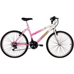 Ficha técnica e caractérísticas do produto Bicicleta Live Aro 26 18V Branca/Rosa - Verden