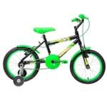 Ficha técnica e caractérísticas do produto Bicicleta Masculina Aro 16 C-16 Cairu Preto com Verde