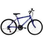 Ficha técnica e caractérísticas do produto Bicicleta Masculina Aro 24 21 Marchas Flash - 310906 Azul