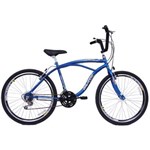 Ficha técnica e caractérísticas do produto Bicicleta Masculina Aro 26 com 18 Marchas Beach
