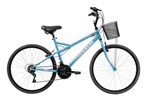 Ficha técnica e caractérísticas do produto Bicicleta Mobilidade Caloi Ventura Aro 26 - com Cesto Freio V-brake 21 Velocidades - Azul