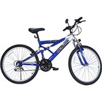 Ficha técnica e caractérísticas do produto Bicicleta Monark Aro 26 M Bike Plus 21 Velocidades Azul-Cinza