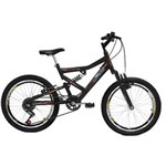 Ficha técnica e caractérísticas do produto Bicicleta Mormaii Aro 20` Full Fa240 6V Preto Fosco - 2011861