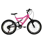 Ficha técnica e caractérísticas do produto Bicicleta Mormaii Aro 20` Full Fa240 6V Rosa Fluor/Preta - 2011865