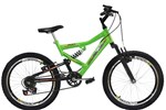 Ficha técnica e caractérísticas do produto Bicicleta Mormaii Aro 20 Full FA240 6V Verde Neon - 2011862