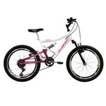 Ficha técnica e caractérísticas do produto Bicicleta Mormaii Aro 20 Full FA240 - Branco/Rosa