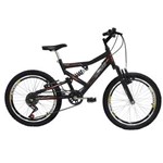 Ficha técnica e caractérísticas do produto Bicicleta Mormaii Aro 20 Full FA240 - Preto Fosco