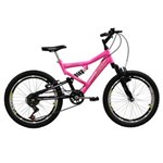 Ficha técnica e caractérísticas do produto Bicicleta Mormaii Aro 20 Full FA240 - Rosa Fluor/Preto
