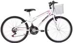 Ficha técnica e caractérísticas do produto Bicicleta Mormaii Aro 24 Fantasy 21V C/Cesta Branca - 2011821