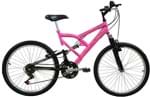 Ficha técnica e caractérísticas do produto Bicicleta Mormaii Aro 24 Full FA240 18V Rosa Fluor/Preta- 2011873