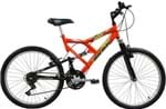 Ficha técnica e caractérísticas do produto Bicicleta Mormaii Aro 24 Fullsion 18V Laranja Neon - 2011871