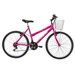 Ficha técnica e caractérísticas do produto Bicicleta Mormaii Aro 26' Fantasy 2011719 com 18 Marchas - Rosa