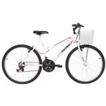 Ficha técnica e caractérísticas do produto Bicicleta Mormaii Aro 26` Fantasy 21V C/ Cesta Branca - 2011825