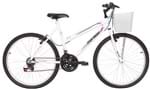 Ficha técnica e caractérísticas do produto Bicicleta Mormaii Aro 26 Fantasy 21V C/ Cesta Branca - 2011825