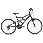 Ficha técnica e caractérísticas do produto Bicicleta Mormaii Aro 26 Full Fa240 18V Preto Fosco - 39-031