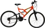 Ficha técnica e caractérísticas do produto Bicicleta Mormaii Aro 26 Fullsion 18VLaranja Neon- 2011858