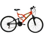 Ficha técnica e caractérísticas do produto Bicicleta Mormaii Aro 26 Fullsion - Laranja Neon