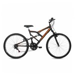 Ficha técnica e caractérísticas do produto Bicicleta Mormaii Fullsion Aro 26 Preta