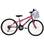 Ficha técnica e caractérísticas do produto Bicicleta Mountain Bike Aro 24 21 Marchas Fantasy Mormaii