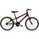 Ficha técnica e caractérísticas do produto Bicicleta MTB Aro 20 Feminina VBrake Preta 1v - Polimet
