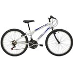 Ficha técnica e caractérísticas do produto Bicicleta Mtb Aro 24 Masculina V- Brake 18 Marchas Aço Carbono Rígido Polimet