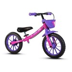 Ficha técnica e caractérísticas do produto Bicicleta Nathor Balance Bike Equilíbrio Sem Pedal Feminina