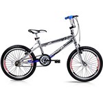 Ficha técnica e caractérísticas do produto Bicicleta Oceano Cross Lenox Masculino Aro 20" Cromado e Azul