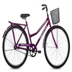 Ficha técnica e caractérísticas do produto Bicicleta Paradise com Cesta Aro 26 Free Action - Roxo