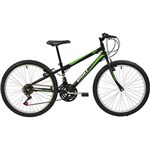 Ficha técnica e caractérísticas do produto Bicicleta Polimet MTB Aro 24 18 Marchas - Preta