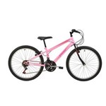 Ficha técnica e caractérísticas do produto Bicicleta Polimet MTB Aro 24 Feminina 18v 7143 - Rosa