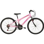 Bicicleta Polimet Mtb Aro 24 Feminina Rosa