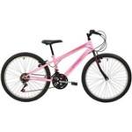 Ficha técnica e caractérísticas do produto Bicicleta Polimet MTB Aro 24 Feminina Rosa