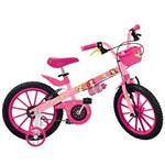 Ficha técnica e caractérísticas do produto Bicicleta Princesas Disney Bandeirante Aro 16, Rosa