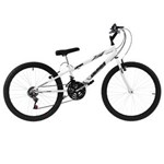Ficha técnica e caractérísticas do produto Bicicleta Rebaixada Ultra Bikes Aro 24 18 Marchas Branca