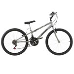 Ficha técnica e caractérísticas do produto Bicicleta Rebaixada Ultra Bikes Aro 24 18 Marchas Cinza