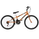 Ficha técnica e caractérísticas do produto Bicicleta Rebaixada Ultra Bikes Aro 24 18 Marchas Laranja