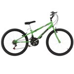 Ficha técnica e caractérísticas do produto Bicicleta Rebaixada Ultra Bikes Aro 24 18 Marchas Verde Kw