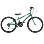 Ficha técnica e caractérísticas do produto Bicicleta Rebaixada Ultra Bikes Aro 24 18 Marchas Verde