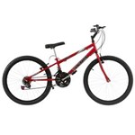 Ficha técnica e caractérísticas do produto Bicicleta Rebaixada Ultra Bikes Aro 24 18 Marchas Vermelho Ferrari