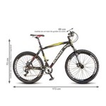 Ficha técnica e caractérísticas do produto Bicicleta Renault Aro 26 MTB Freios a Disco - Suspensão Dianteira - Preto