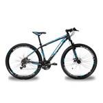 Ficha técnica e caractérísticas do produto Bicicleta 29 Rino Atacama Disco - 24v - Câmbios Shimano PRETO AZUL 17 - Preto