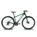 Ficha técnica e caractérísticas do produto Bicicleta RINO ATACAMA 29 Freio a Disco - Cambios Shimano 2.0 - 21v - Preto/Verde 17 - Verde