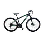 Ficha técnica e caractérísticas do produto Bicicleta RINO Cambios Shimano Aro 29 Freio a Disco 24v - QUADRO 17 - PRETO/VERDE FOSCO - Verde