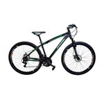 Ficha técnica e caractérísticas do produto Bicicleta RINO Cambios Shimano Aro 29 Freio a Disco 21v - QUADRO 17 - PRETA/VERDE FOSCO - Verde